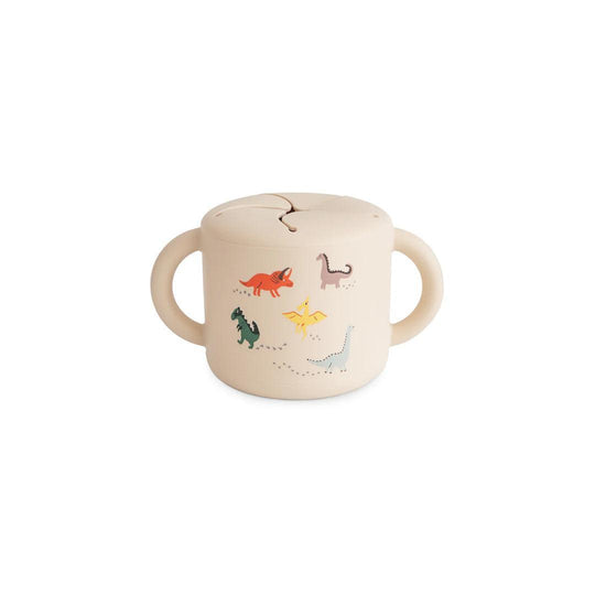 Mushie Snack Cup - Dinosaurs-Snack Cups-Dinosaurs- | Natural Baby Shower