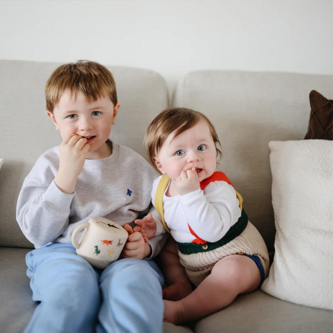 Mushie Snack Cup - Dinosaurs-Snack Cups-Dinosaurs- | Natural Baby Shower