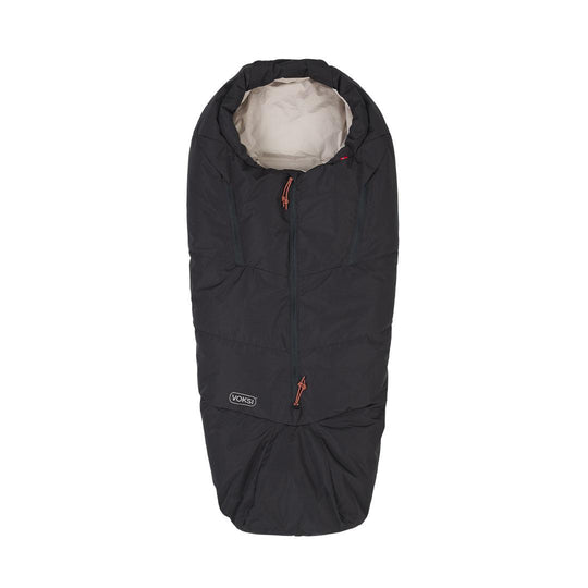 Voksi Adventure Footmuff - Black - Seashell Sand-Footmuffs-Black/Seashell Sand- | Natural Baby Shower