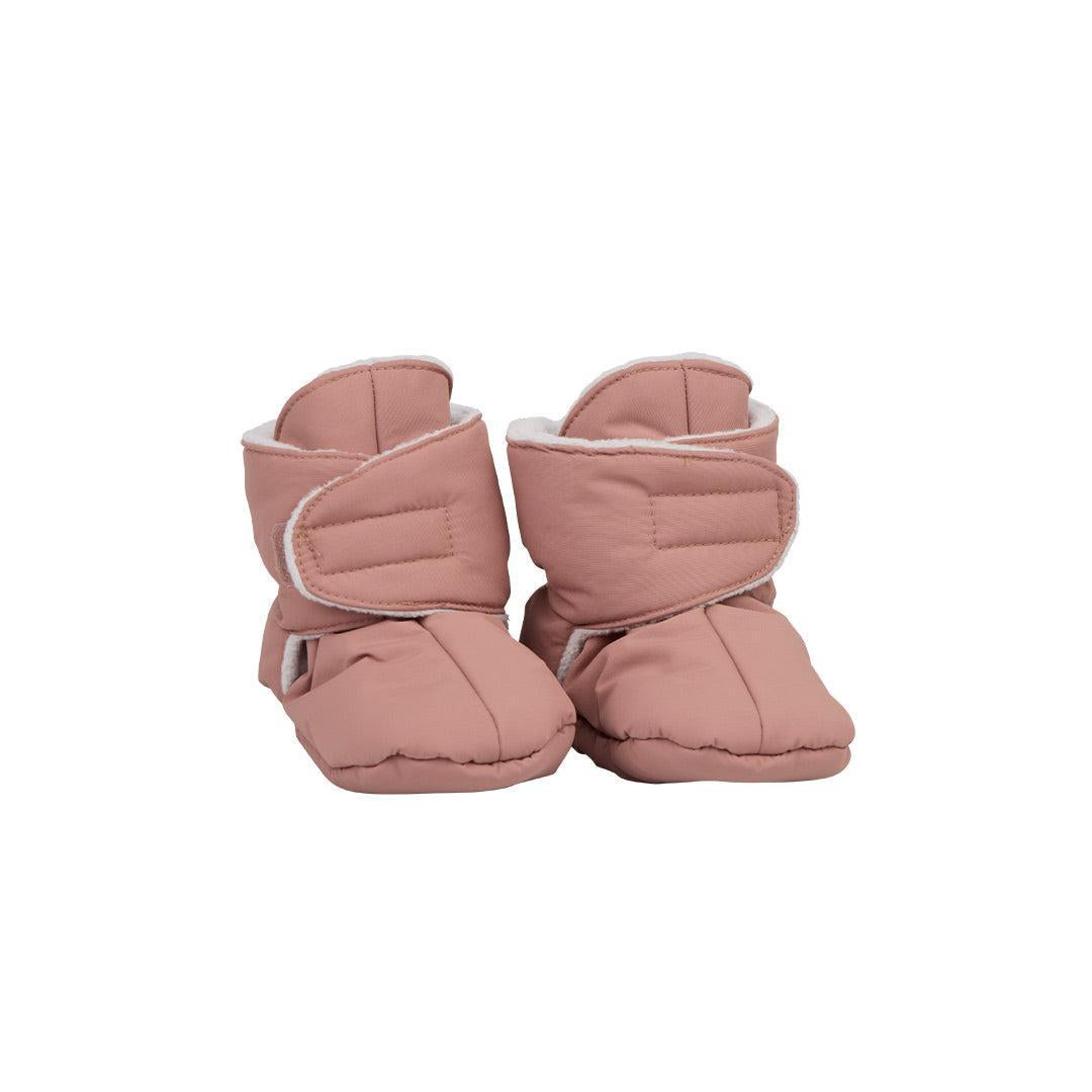 Voksi Baby Booties - Blush Pink Light Grey-Booties-0-1y- | Natural Baby Shower
