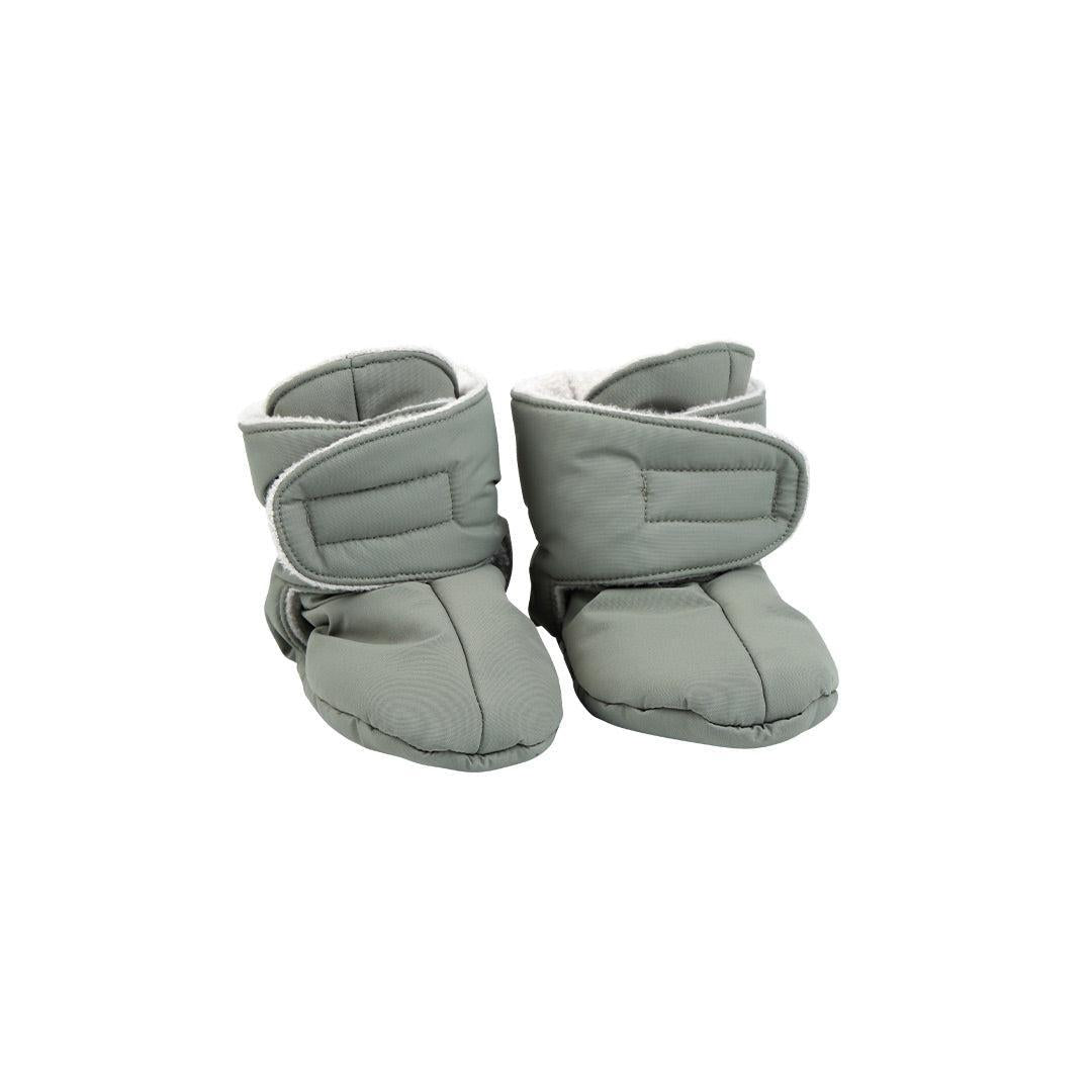 Voksi Baby Booties - Meadow Green Light Grey-Booties-0-1y- | Natural Baby Shower