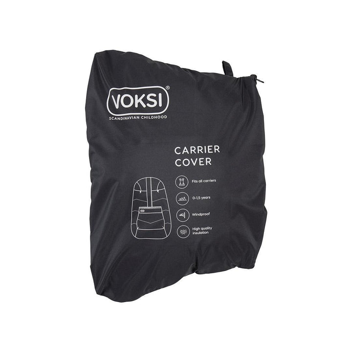 Voksi Carrier Cover - Black-Baby Carrier Covers- | Natural Baby Shower