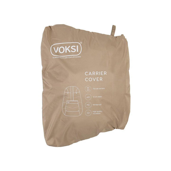 Voksi Carrier Cover - Dark Sand-Baby Carrier Covers- | Natural Baby Shower