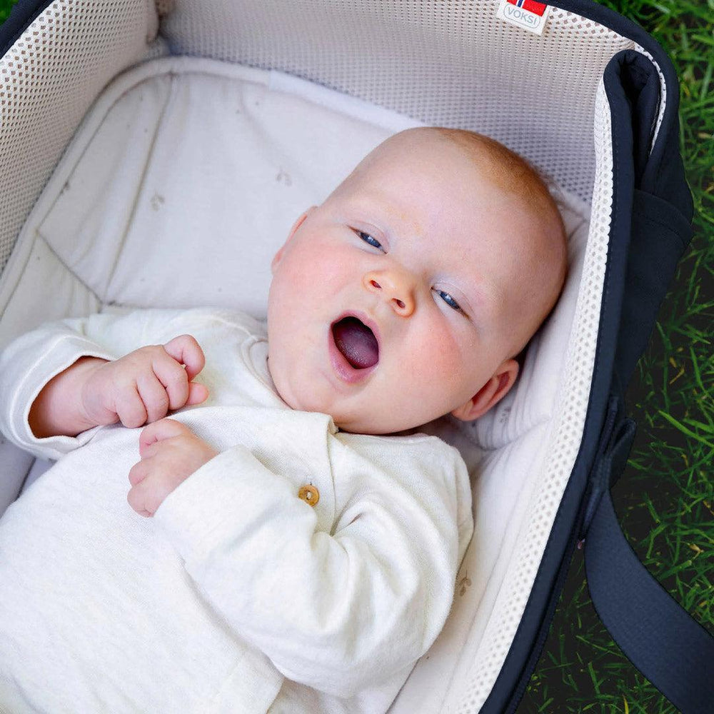 Voksi Carry Me Inlay - Rainy Day Leaf-Stroller Accessories-Rainy Day Leaf- | Natural Baby Shower