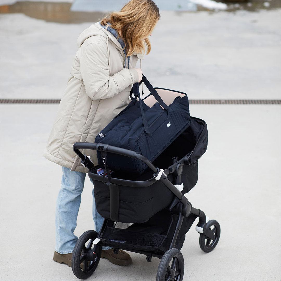 Voksi Carry Me Travel Carrycot - Meadow Green-Carrycots-Meadow Green- | Natural Baby Shower