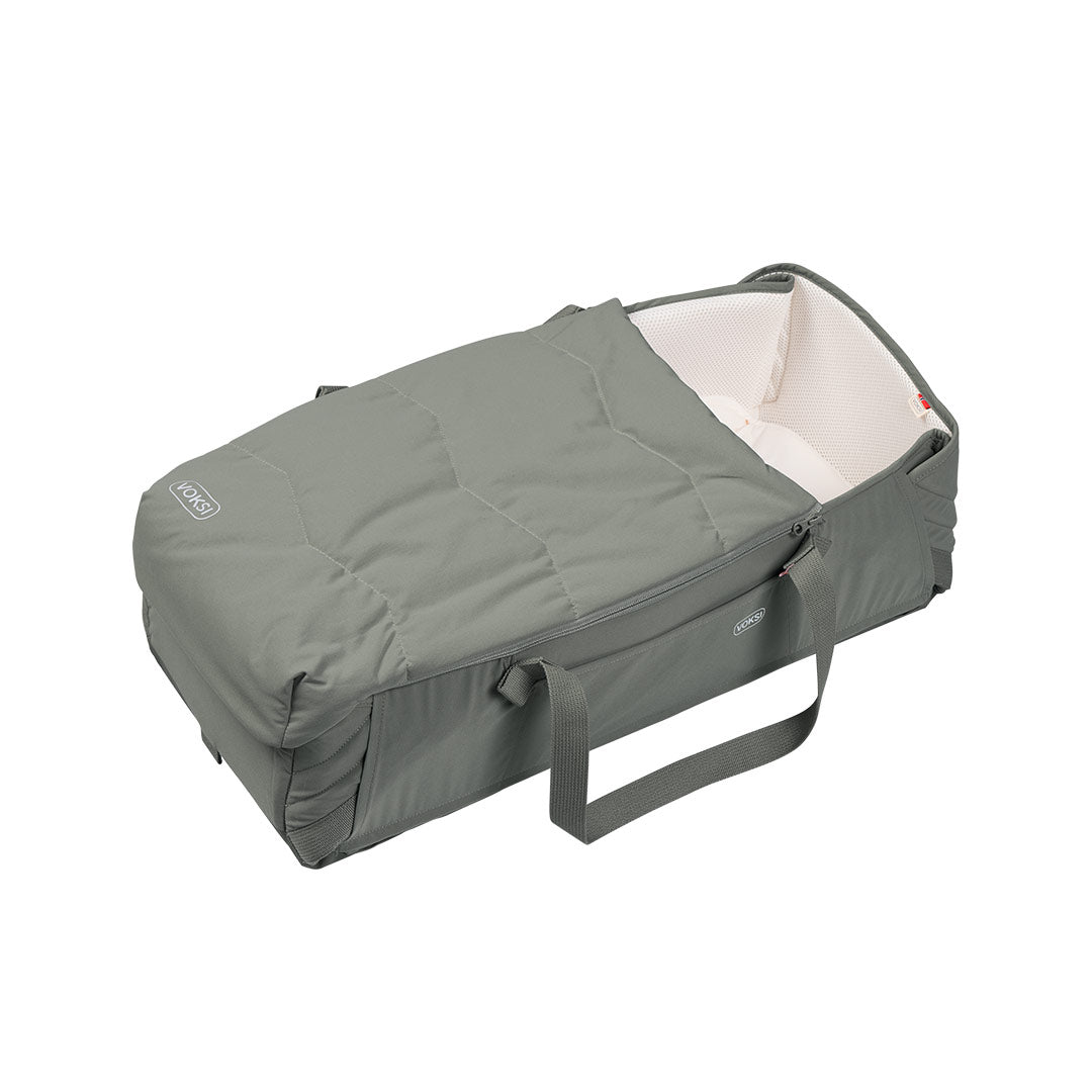 Voksi Carry Me Travel Carrycot - Meadow Green-Carrycots-Meadow Green- | Natural Baby Shower