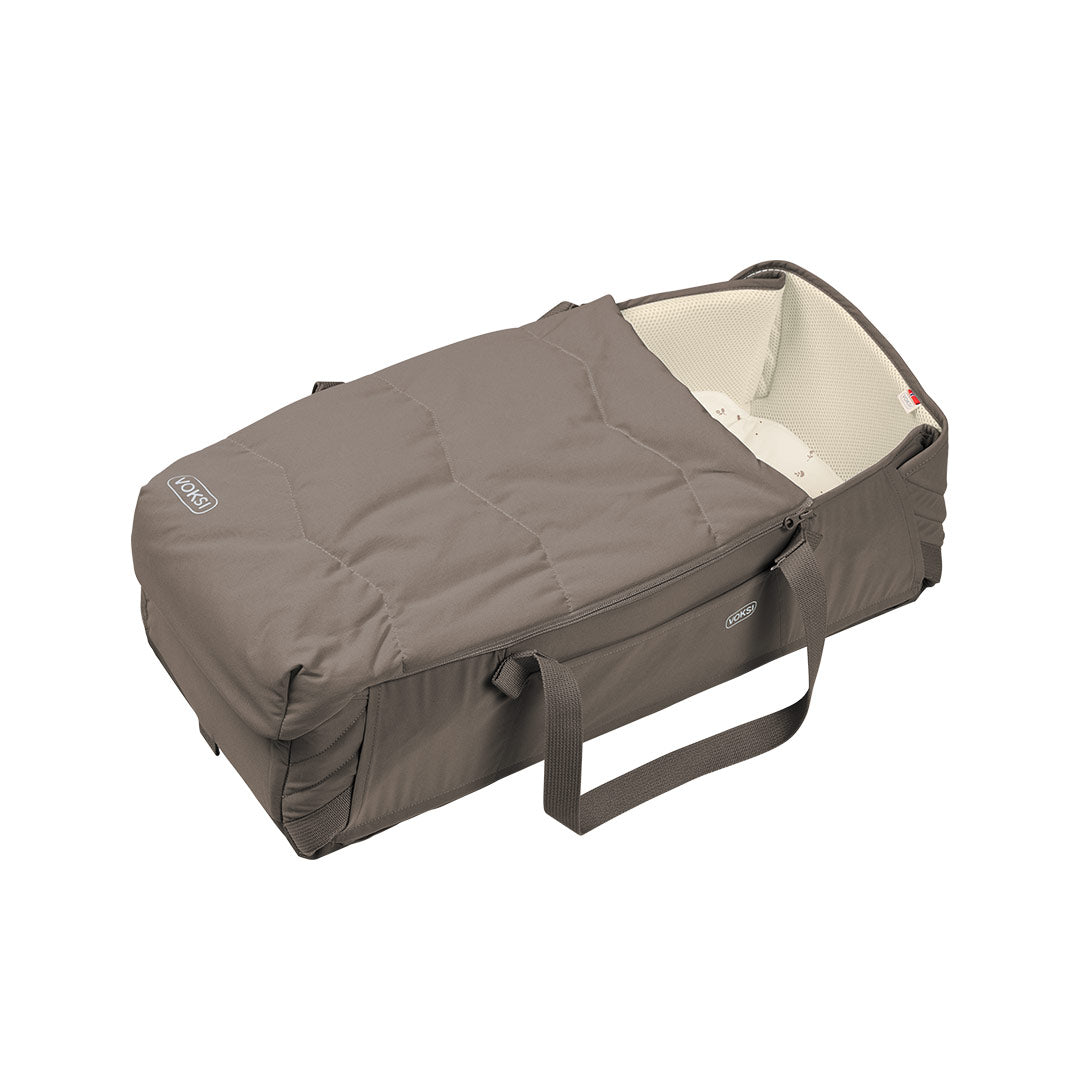 Voksi Carry Me Travel Carrycot - Walnut-Carrycots-Walnut- | Natural Baby Shower