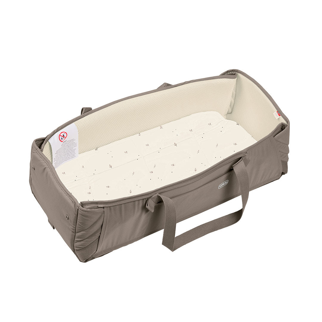 Voksi Carry Me Travel Carrycot - Walnut-Carrycots-Walnut- | Natural Baby Shower