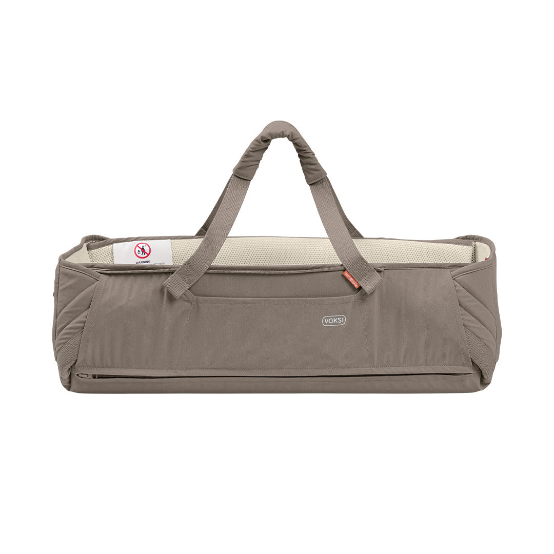 Voksi Carry Me Travel Carrycot - Walnut-Carrycots-Walnut- | Natural Baby Shower