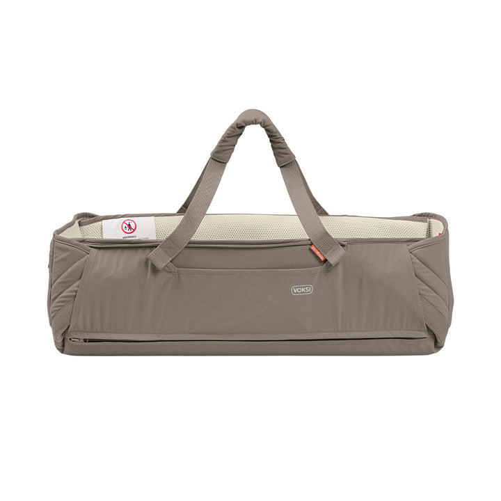 Voksi Carry Me Travel Carrycot - Walnut-Carrycots-Walnut- | Natural Baby Shower