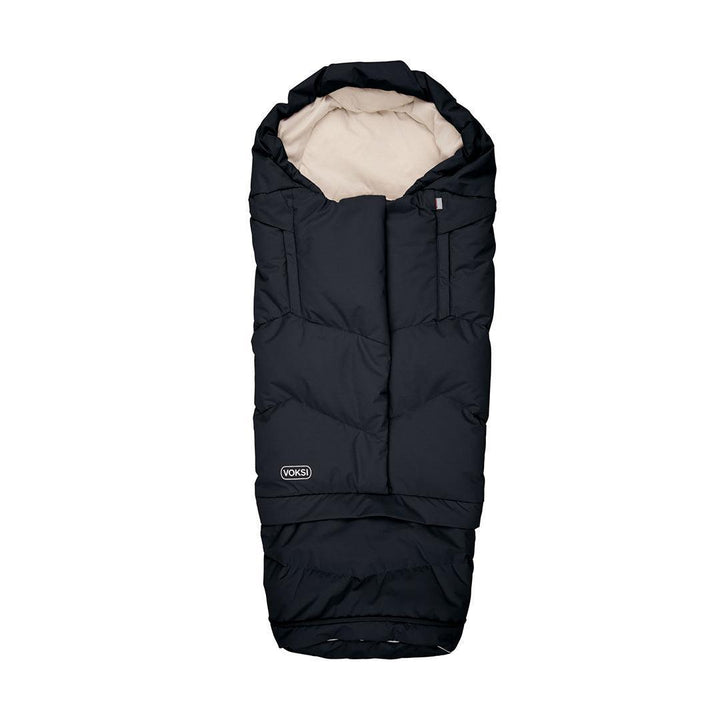 Voksi City Footmuff - Black Cream-Footmuffs- | Natural Baby Shower