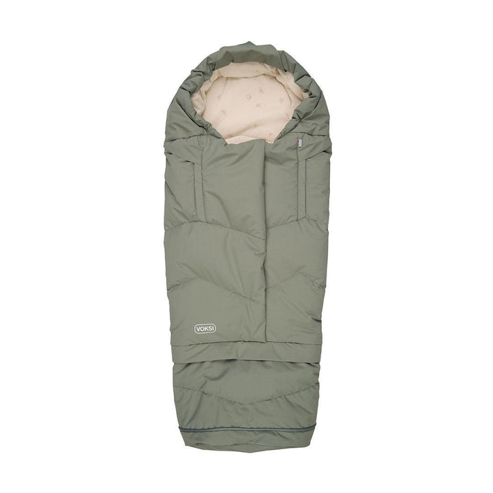 Voksi City Footmuff - Meadow Green Wings-Footmuffs- | Natural Baby Shower