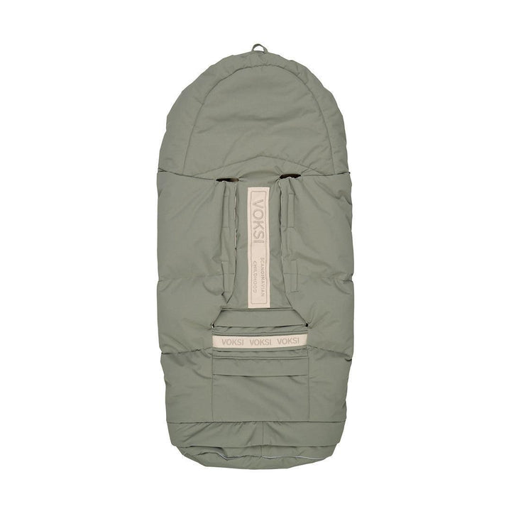 Voksi City Footmuff - Meadow Green Wings-Footmuffs- | Natural Baby Shower