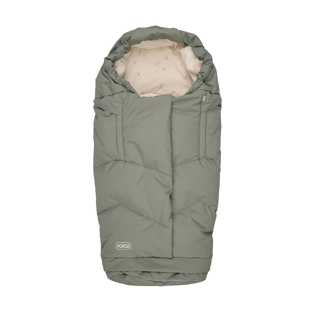Voksi City Footmuff - Meadow Green Wings-Footmuffs- | Natural Baby Shower
