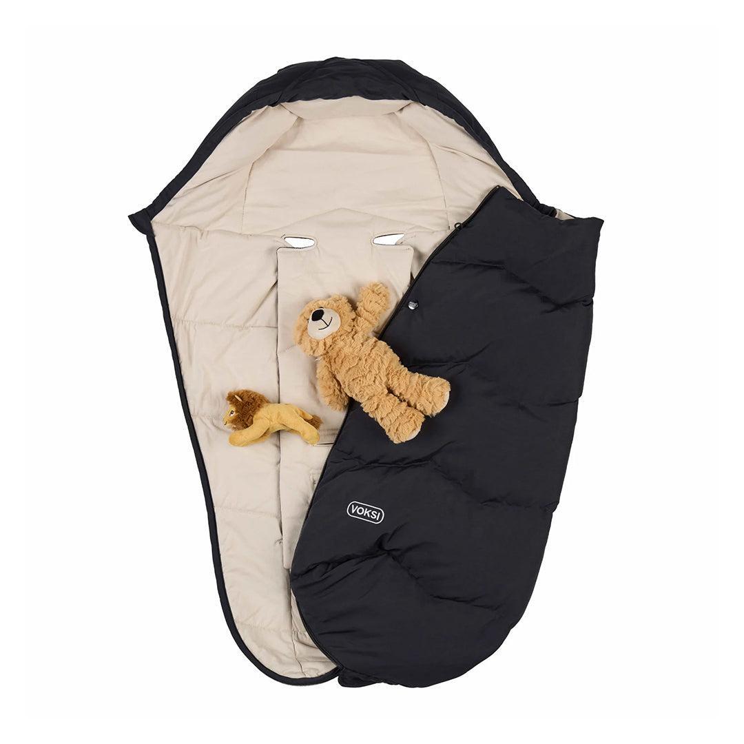 Voksi Explorer Footmuff - Black-Footmuffs-Black- | Natural Baby Shower