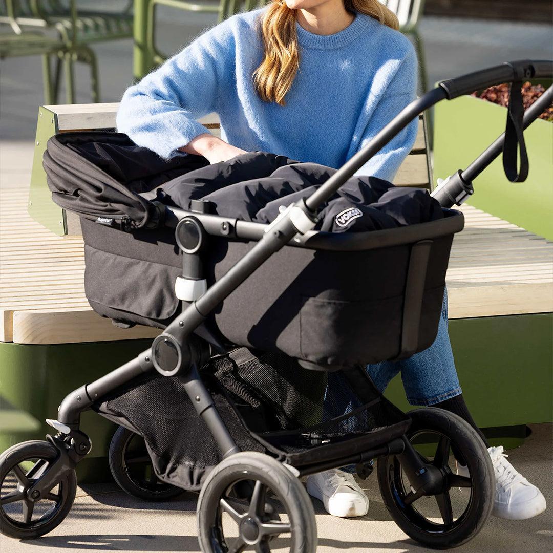 Voksi Explorer Footmuff - Black-Footmuffs-Black- | Natural Baby Shower