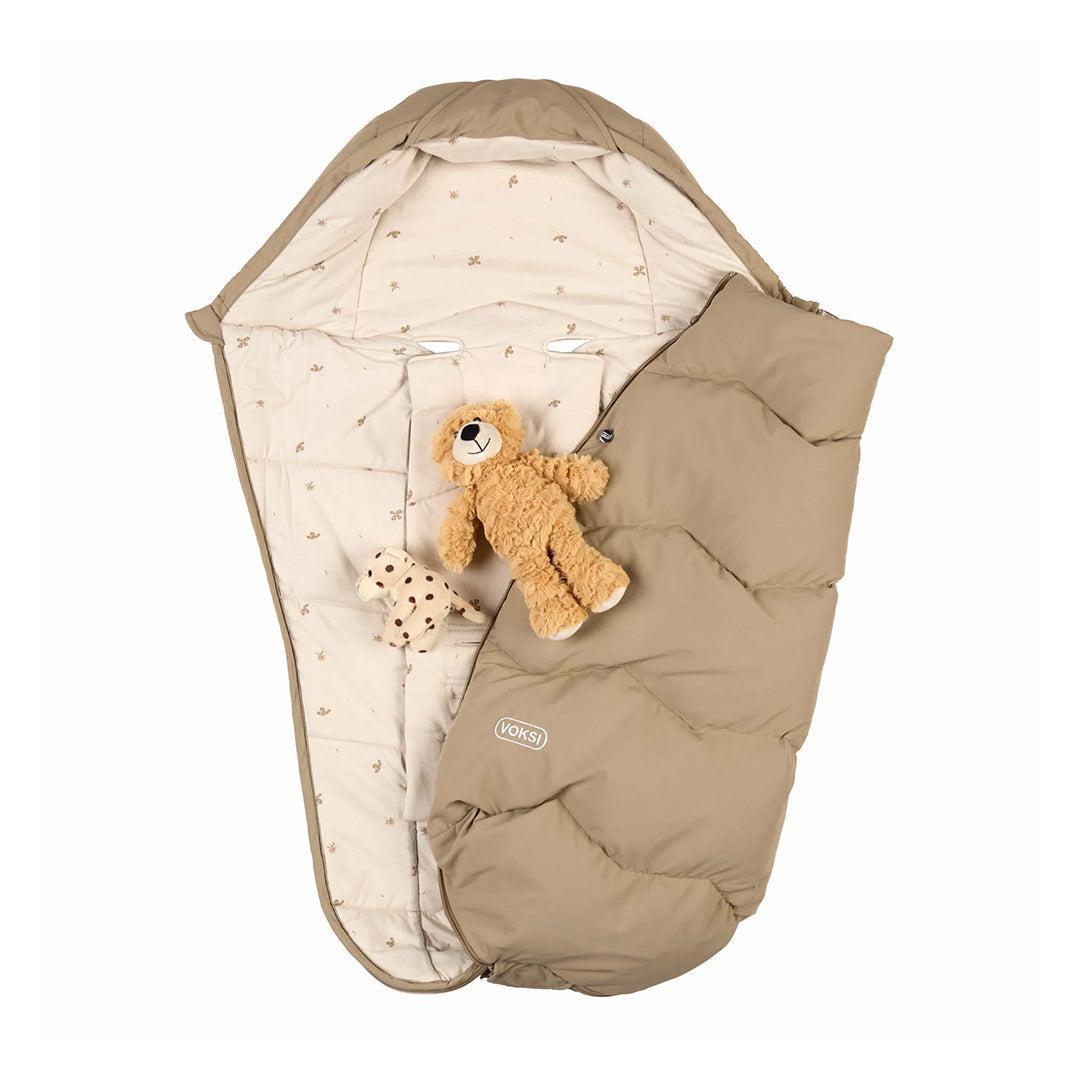 Voksi Explorer Footmuff - Dark Sand-Footmuffs-Dark Sand- | Natural Baby Shower