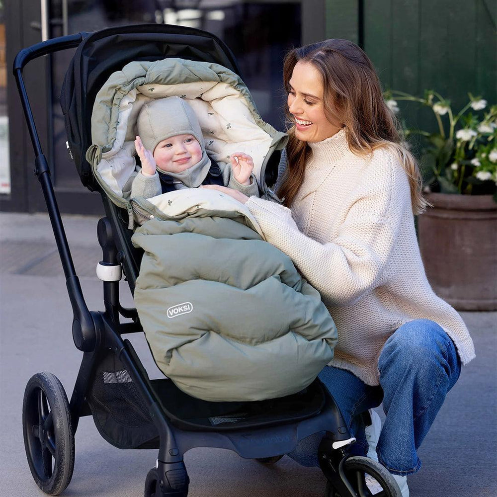 Voksi Explorer Footmuff - Meadow Green-Footmuffs-Meadow Green- | Natural Baby Shower