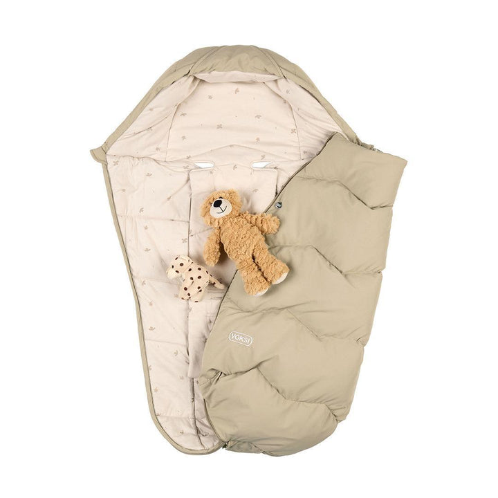 Voksi Explorer Footmuff - Seashell Sand Clover-Footmuffs- | Natural Baby Shower