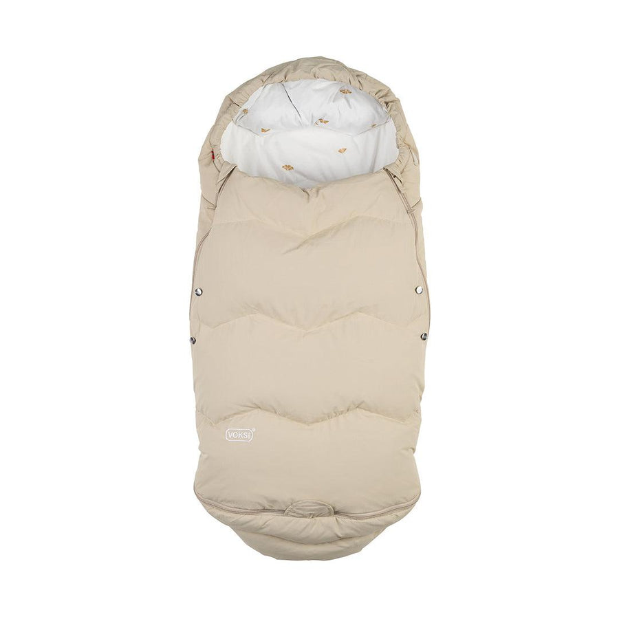 Voksi Explorer Footmuff - Seashell Sand - Wings-Footmuffs-Seashell Sand/Wings- | Natural Baby Shower