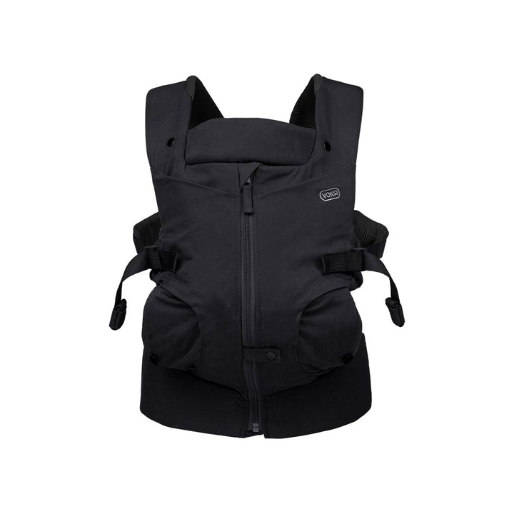 Voksi Huddle Zip On Baby Carrier - Black-Baby Carriers-Black- | Natural Baby Shower