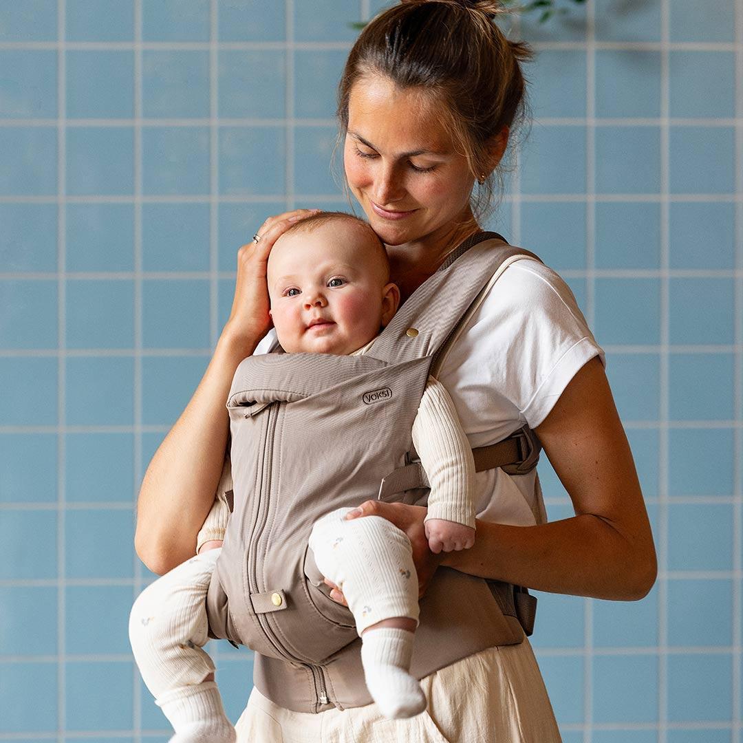 Voksi Huddle Zip On Baby Carrier - Clay-Baby Carriers-Clay- | Natural Baby Shower