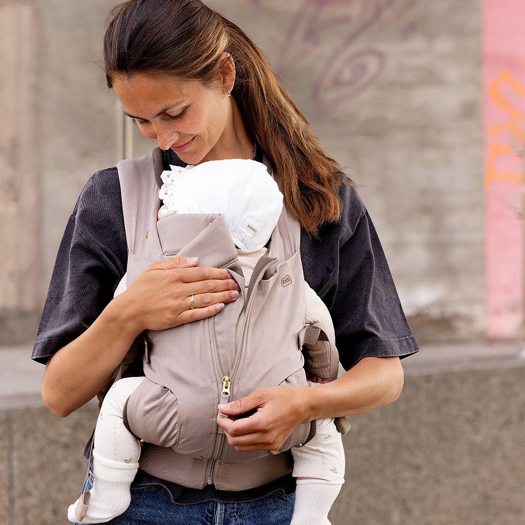 Voksi Huddle Zip On Baby Carrier - Clay-Baby Carriers-Clay- | Natural Baby Shower