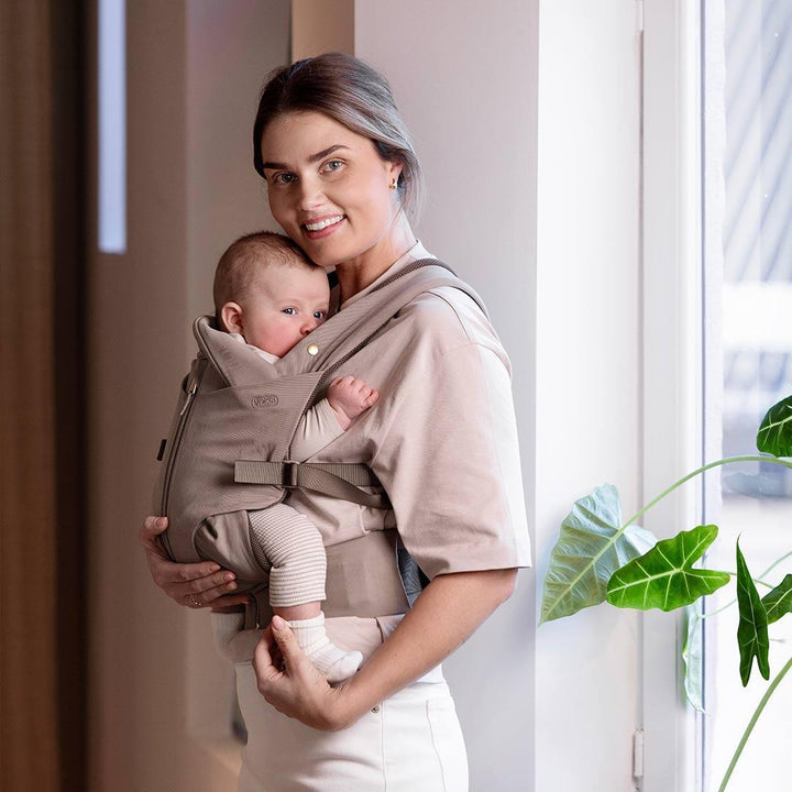 Voksi Huddle Zip On Baby Carrier - Clay-Baby Carriers-Clay- | Natural Baby Shower