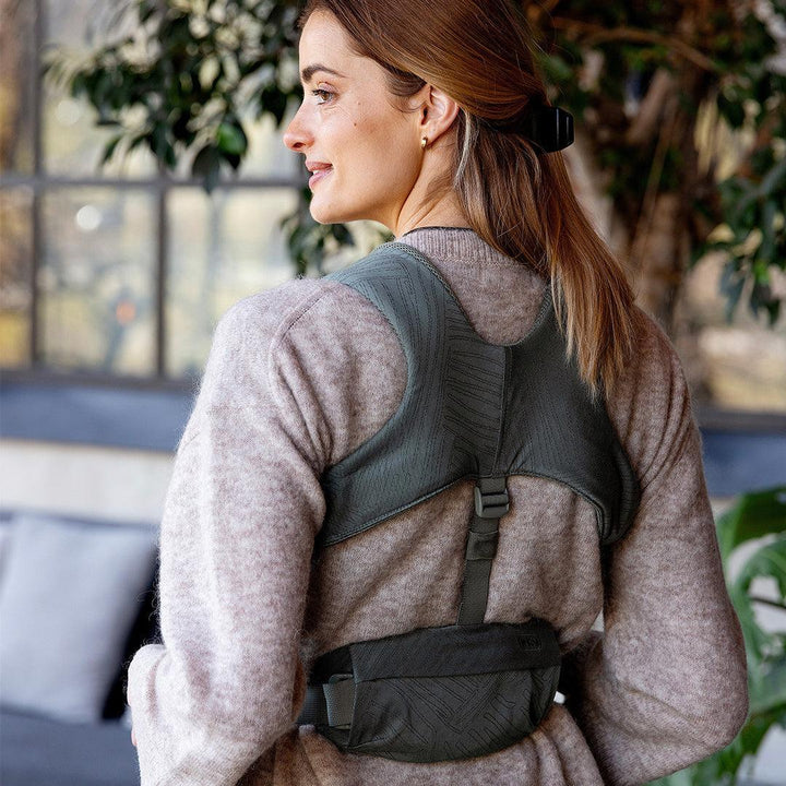 Voksi Huddle Zip On Baby Carrier - Meadow Green Jacquard-Baby Carriers-Meadow Green Jacquard- | Natural Baby Shower