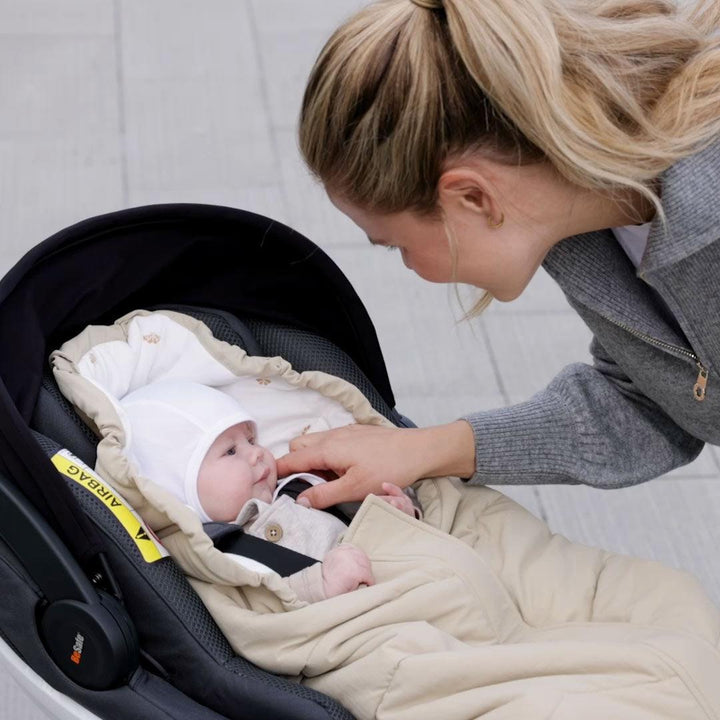 Voksi Move Light Footmuff - Seashell Sand Wings-Car Seat Footmuffs-Seashell Sand Wings- | Natural Baby Shower