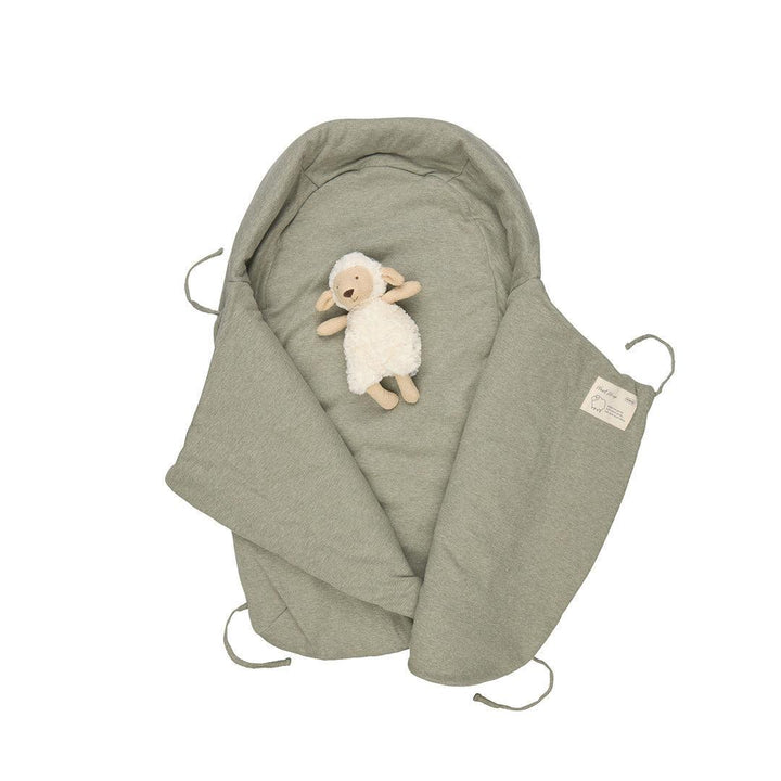 Voksi Wool Swaddling Wrap - Meadow Green-Swaddling Wraps- | Natural Baby Shower