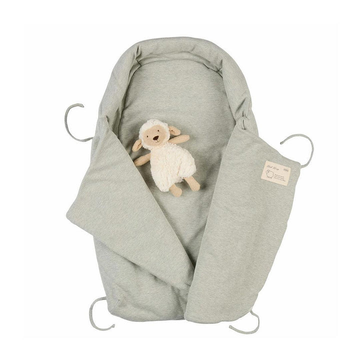 Voksi Wool Wrap Footmuff - Misty Green-Footmuffs-Misty Green- | Natural Baby Shower