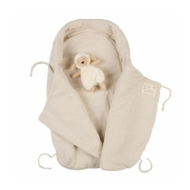Voksi Wool Wrap Footmuff - Sand-Footmuffs-Sand- | Natural Baby Shower