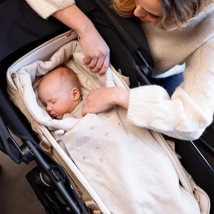 Voksi Wool Wrap Footmuff - Sand-Footmuffs-Sand- | Natural Baby Shower