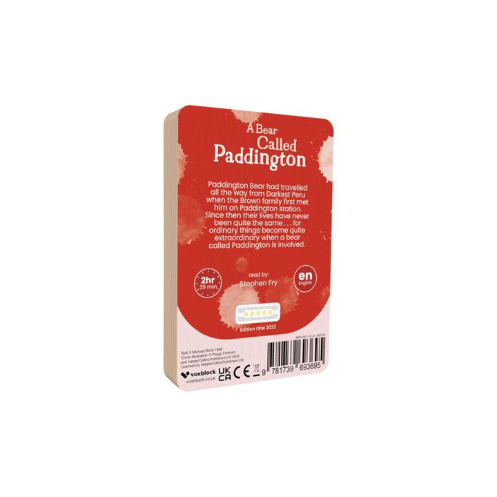 Voxblock Audiobooks - A Bear Called Paddington-Audio Player Cards + Characters-A Bear Called Paddington- | Natural Baby Shower