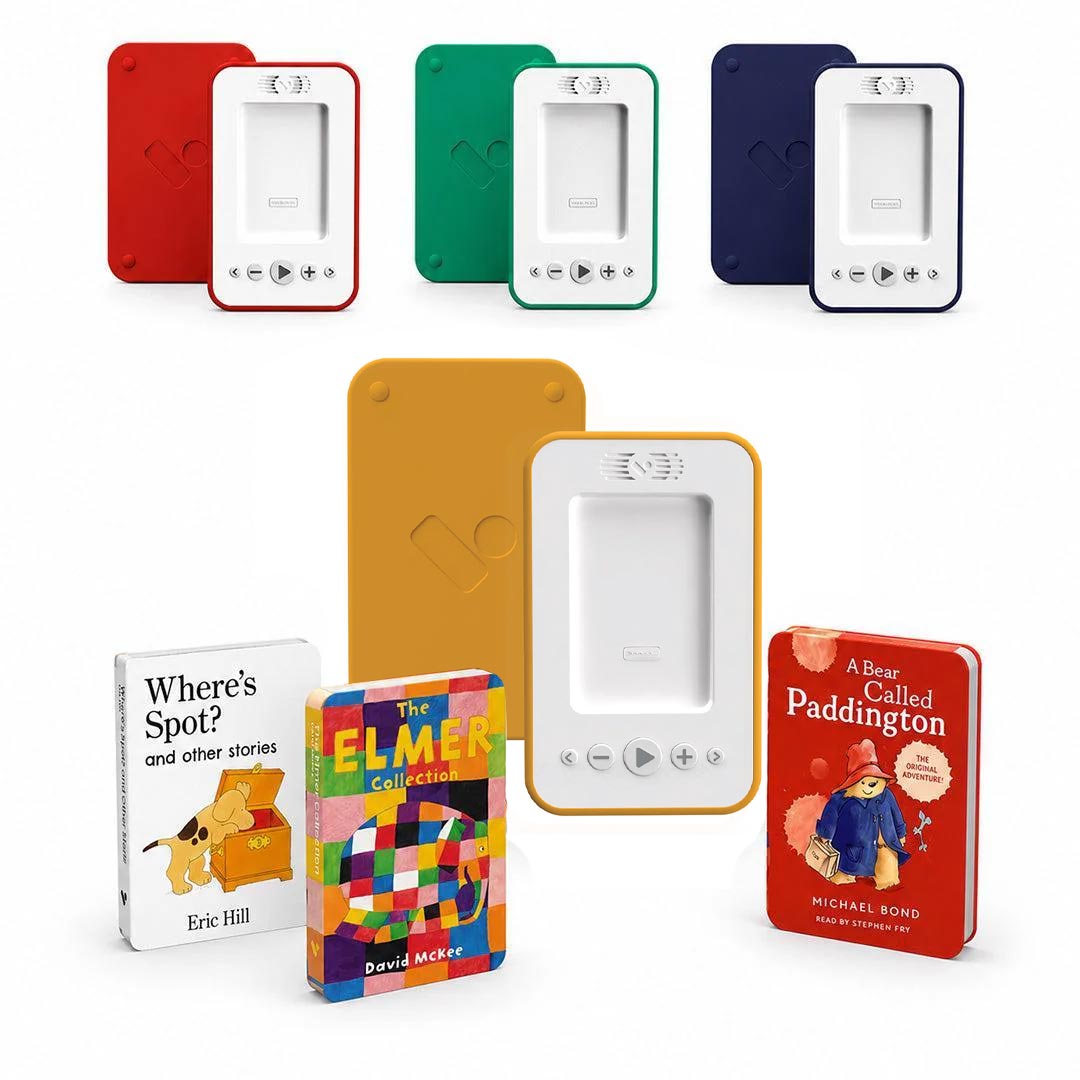 Voxblock Audiobook Bundle | Little Listener-Audio Players-Orange- | Natural Baby Shower