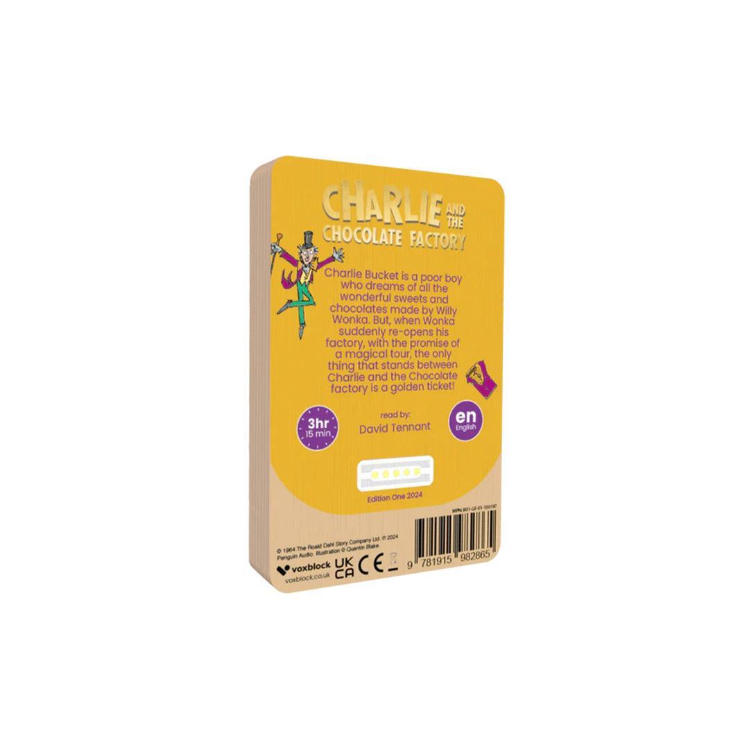 Voxblock Audiobooks - Charlie And The Chocolate Factory-Audio Player Cards + Characters-Charlie And The Chocolate Factory- | Natural Baby Shower