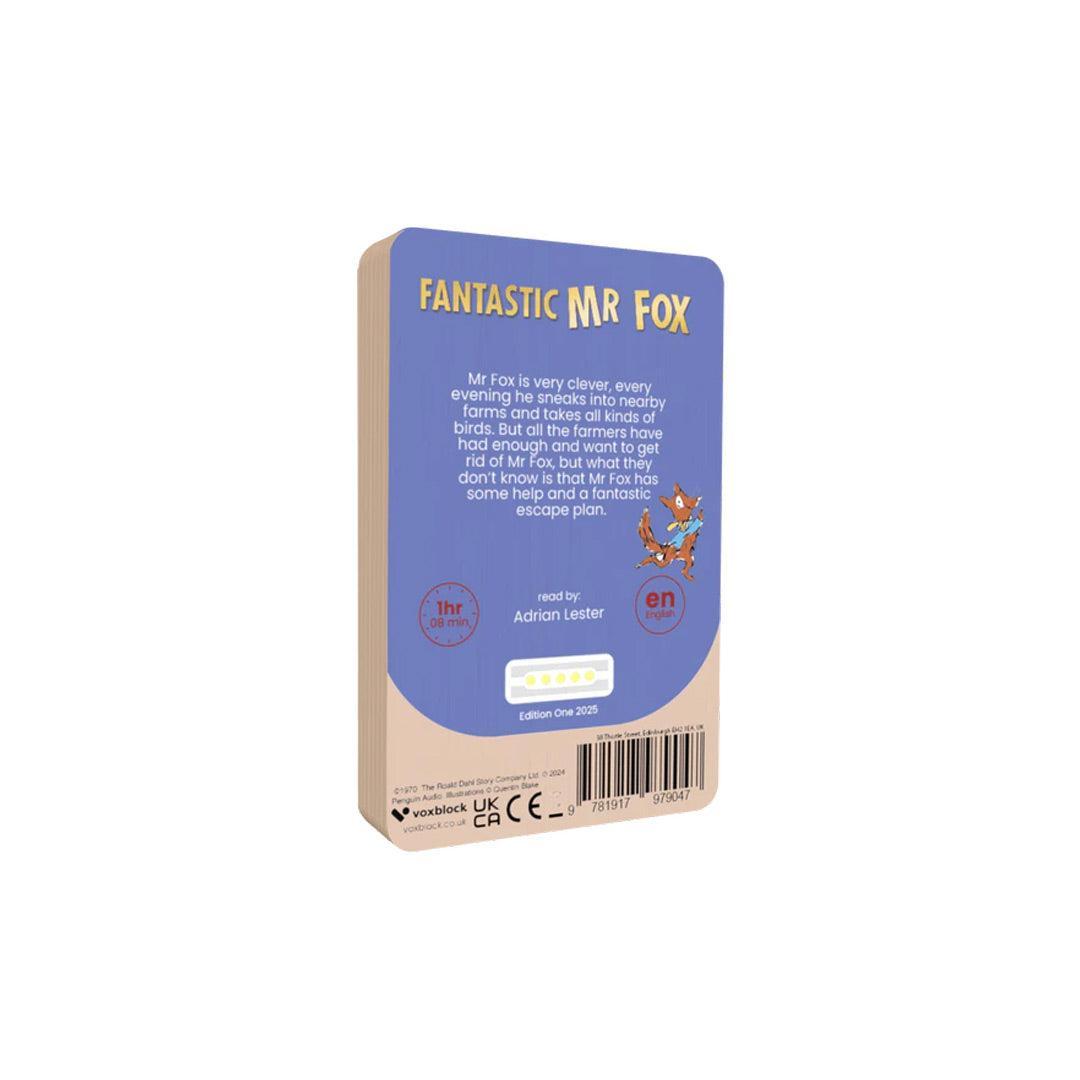 Voxblock Audiobooks - Fantastic Mr Fox-Audio Player Cards + Characters-Fantastic Mr Fox- | Natural Baby Shower