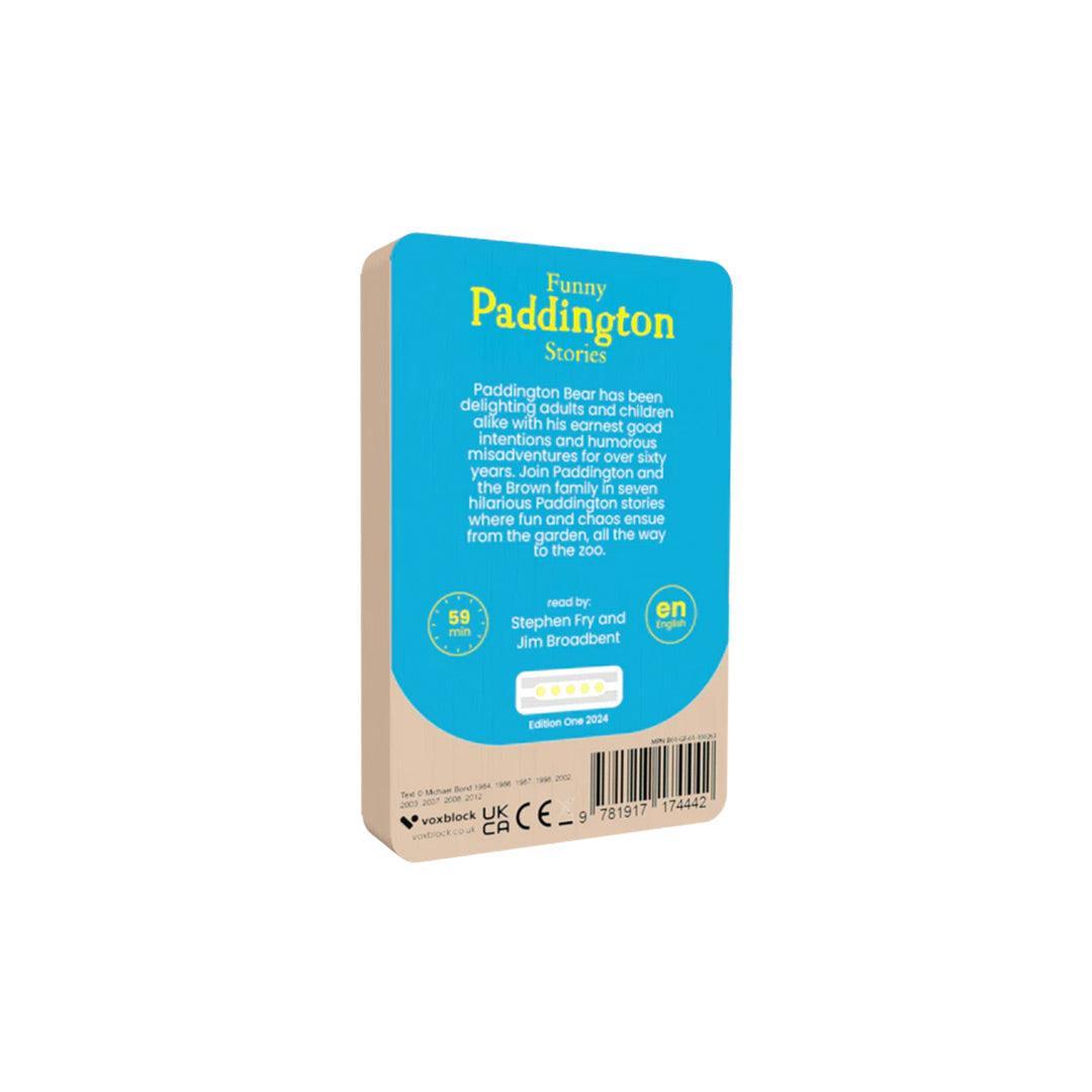 Voxblock Audiobooks - Funny Paddington Stories-Audio Player Cards + Characters-Funny Paddington Stories- | Natural Baby Shower