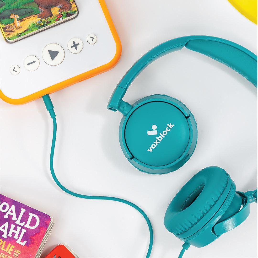 Voxblock Headphones - Turquoise-Audio Player Accessories- | Natural Baby Shower