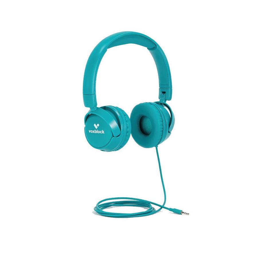 Voxblock Headphones - Turquoise-Audio Player Accessories-Turquoise- | Natural Baby Shower