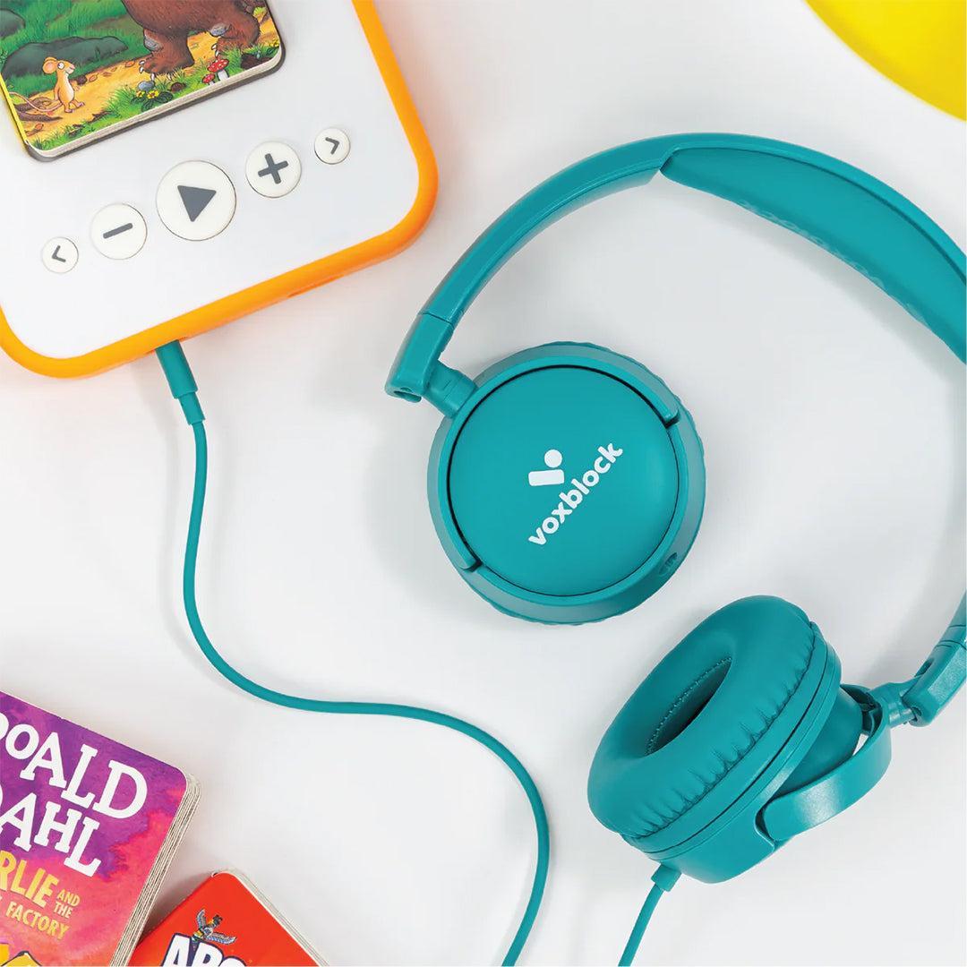 Voxblock Headphones - Turquoise-Audio Player Accessories-Turquoise- | Natural Baby Shower