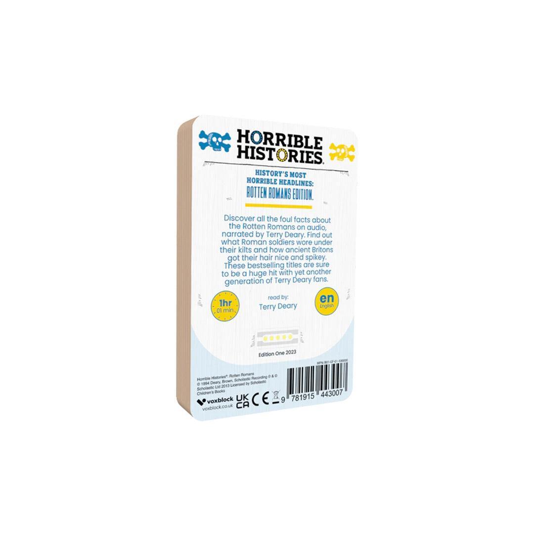 Voxblock Audiobooks - Horrible Histories: Rotten Romans-Audio Player Cards + Characters-Horrible Histories: Rotten Romans- | Natural Baby Shower