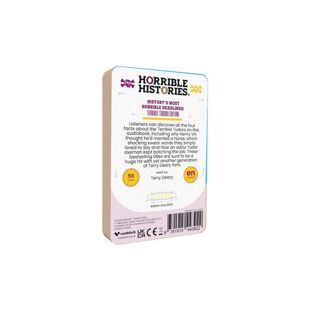 Voxblock Audiobooks - Horrible Histories: Terrible Tudors-Audio Player Cards + Characters-Horrible Histories: Terrible Tudors- | Natural Baby Shower
