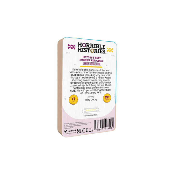 Voxblock Audiobooks - Horrible Histories: Terrible Tudors-Audio Player Cards + Characters-Horrible Histories: Terrible Tudors- | Natural Baby Shower