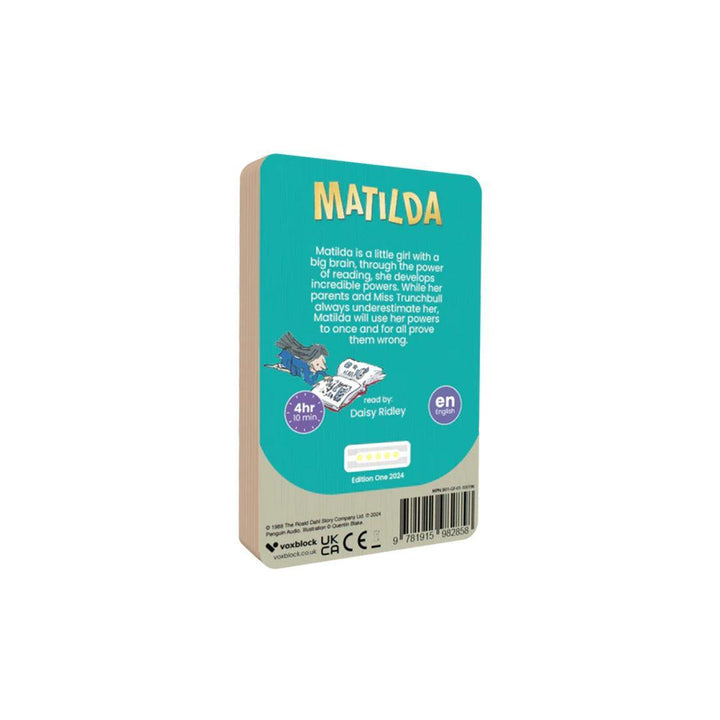 Voxblock Audiobooks - Matilda-Audio Player Cards + Characters-Matilda- | Natural Baby Shower
