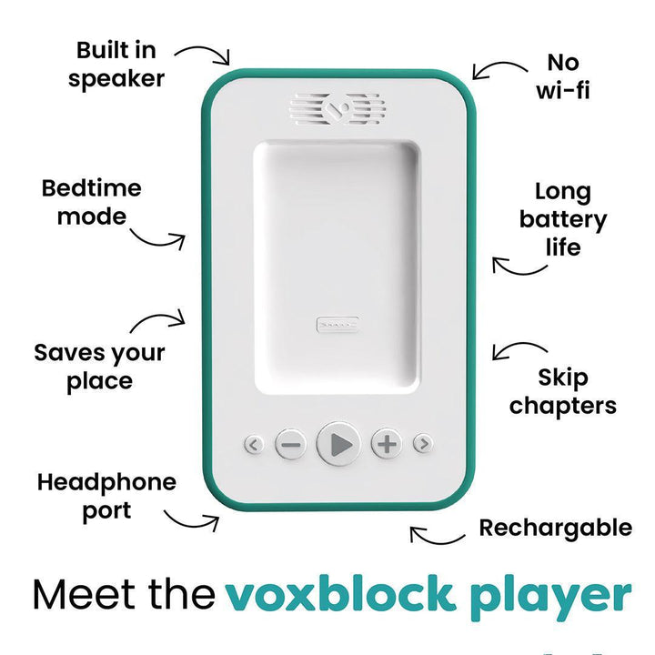 Voxblock Audiobook Player - Green-Audio Players- | Natural Baby Shower