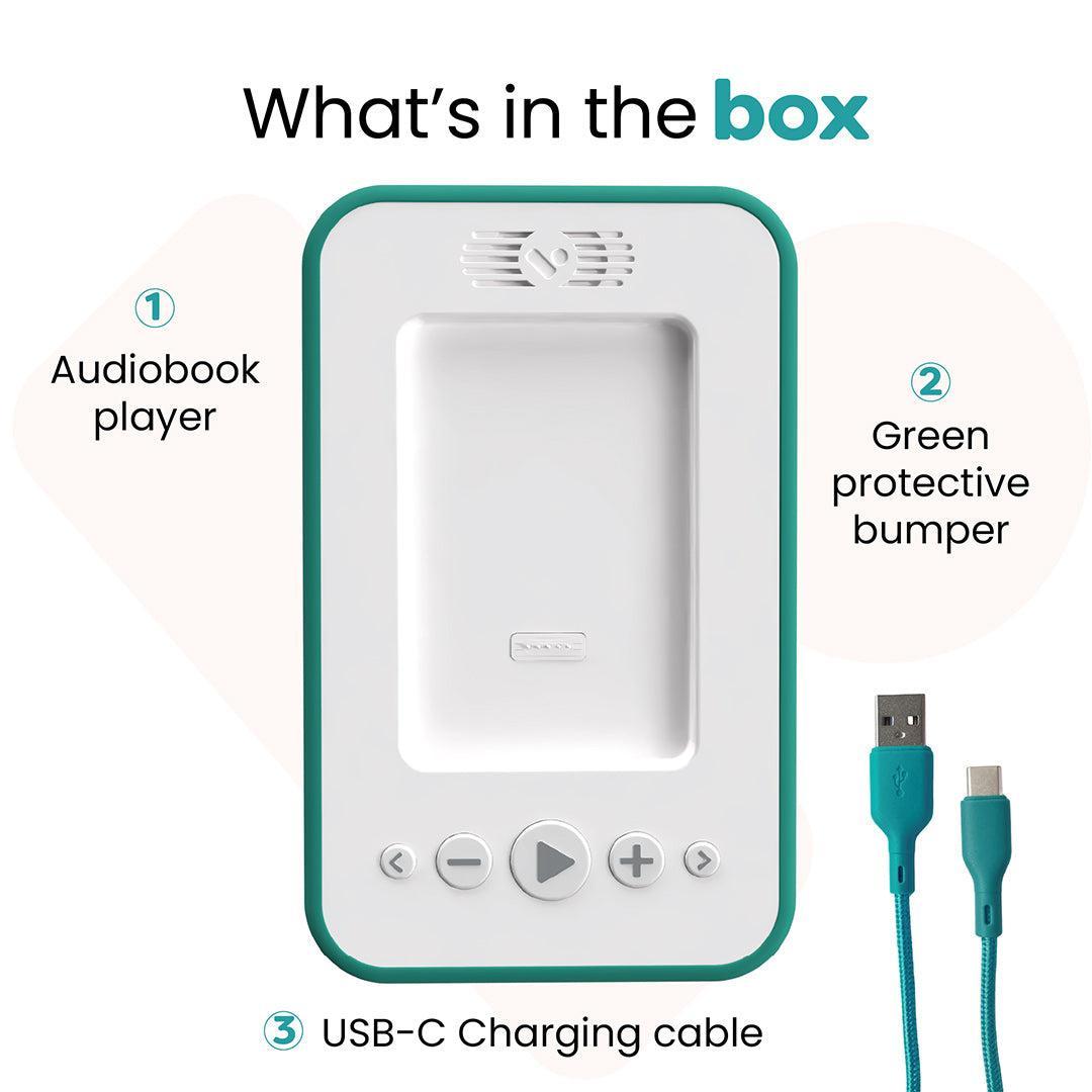 Voxblock Audiobook Player - Green-Audio Players- | Natural Baby Shower