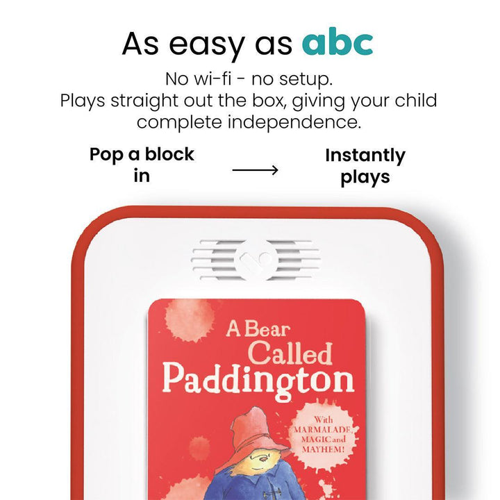 Voxblock Audiobook Player - Red-Audio Players- | Natural Baby Shower