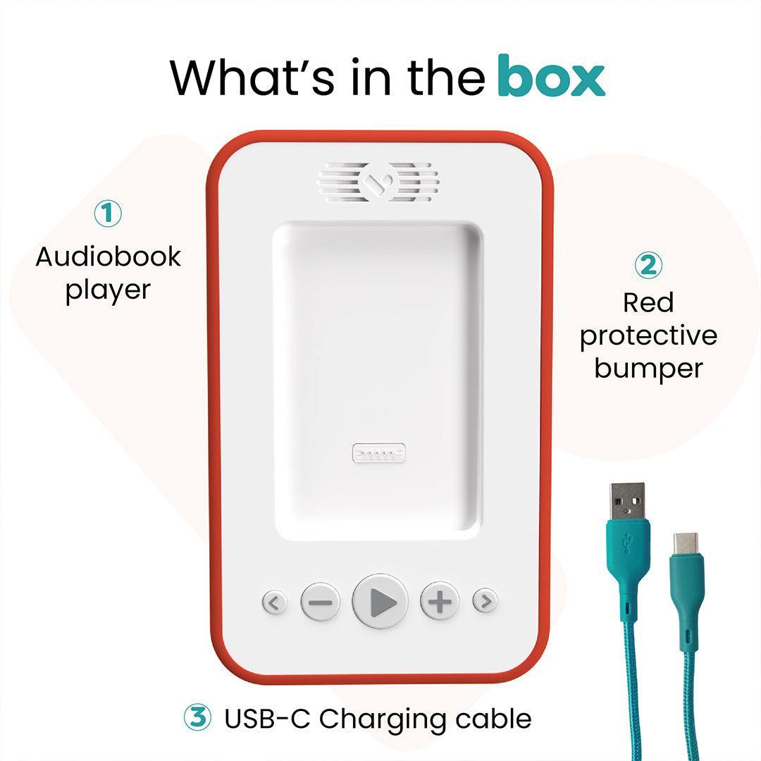 Voxblock Audiobook Player - Red-Audio Players- | Natural Baby Shower